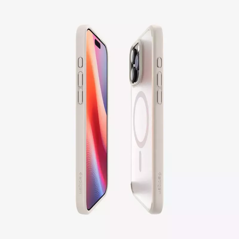Spigen Ultra Hybrid (MagFit) Handyhülle Cover Beige Transparent