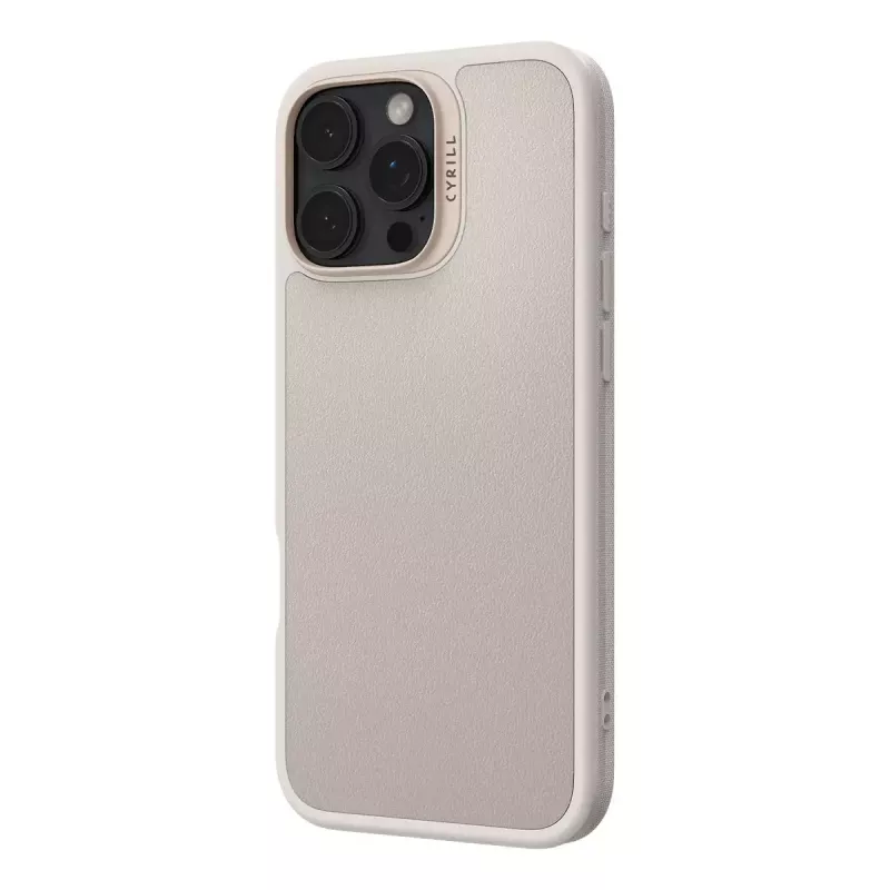 Abdeckung CYRILL Kajuk Mag Hülle iPhone 16 Pro Max Creme Monochromatisch