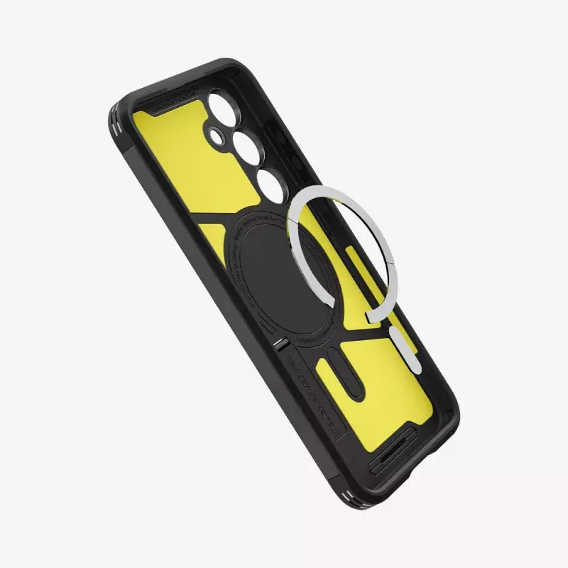 Abdeckung Spigen Tough Armor Galaxy S24 FE Schwarz Desktop-Stand