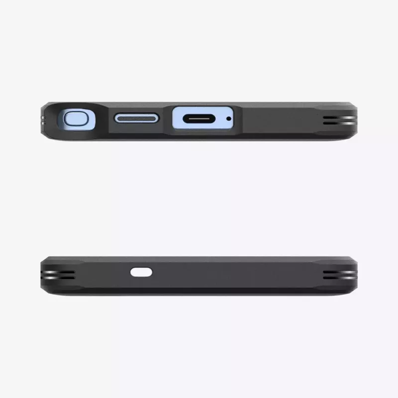 Abdeckung Spigen Galaxy S25 Ultra Tough Armor AI Schwarz Desktop-Ständer