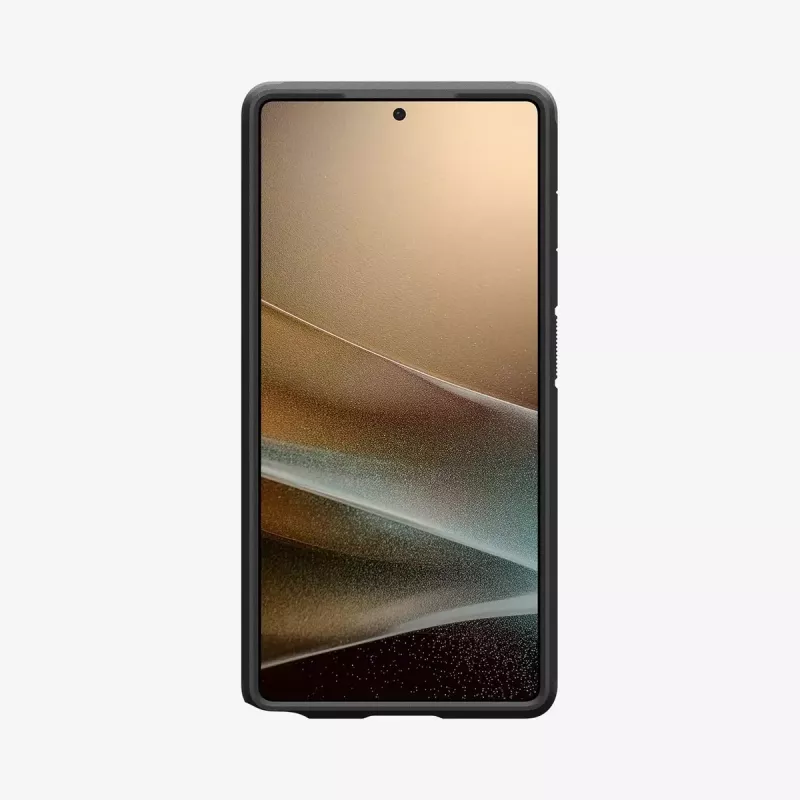 Abdeckung Spigen Galaxy S25 Ultra Tough Armor AI Schwarz Desktop-Ständer