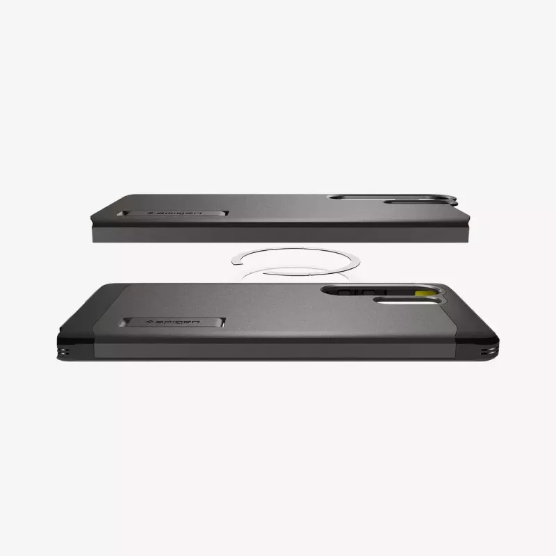 Abdeckung Spigen Galaxy S25 Ultra Tough Armor AI Gunmetal Monochromatic