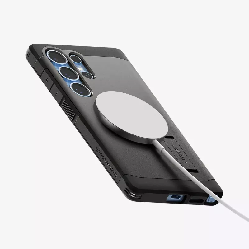 Abdeckung Spigen Galaxy S25 Ultra Tough Armor AI Gunmetal Monochromatic