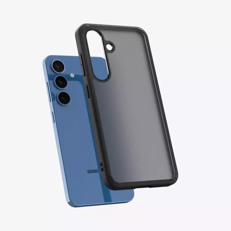 Spigen Ultra Hybrid Frost Black Hülle für Samsung Galaxy S25, Schwarz
