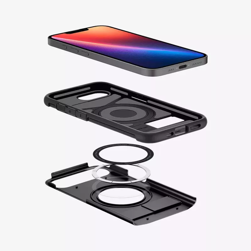Abdeckung Spigen schlank Armor iPhone 16e Case Schwarz