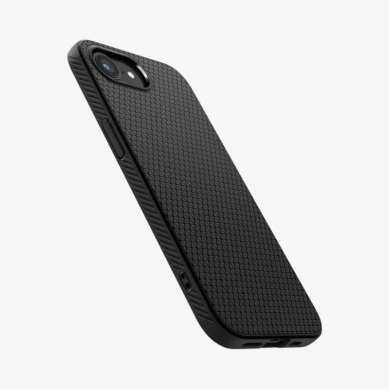 Cover Spigen Liquid Air iPhone 16e Hülle Matt Schwarz