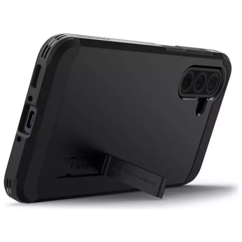 Schutzhülle Spigen Tough Armor für Samsung Galaxy A36 5G – Dual-Layer, schwarz