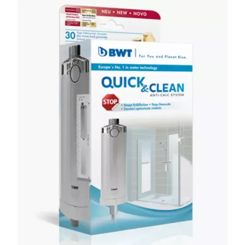 BWT Quick & Clean Anti-Kalk-Duschfiltersystem, weiß