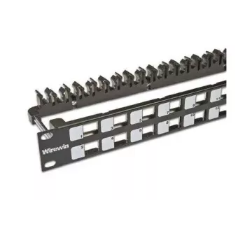 Patch Panel 1U Wirewin WKS PANEL 24 Schwarz