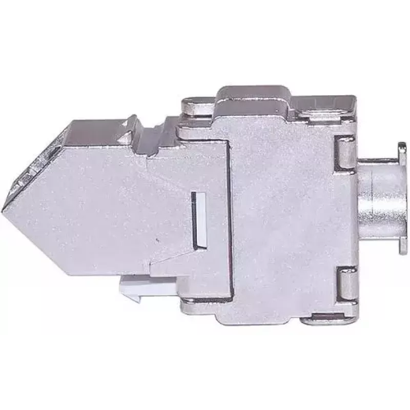 Keystone-Modul Wirewin WKS JACK KAT6A STP 45 abgewinkelt Silver