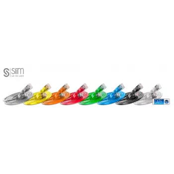 Patchkabel schlank Patchcords schlank Light STP Netzwerkkabel Schwarz 2 m Cat6 U/FTP