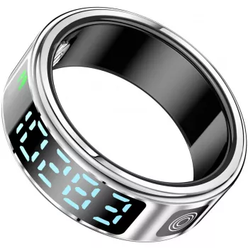 Smart Ring Beafon SR21 Silber Größe 10 (62,1 mm) – tragbares Benachrichtigungs- und Steuerungszubehör