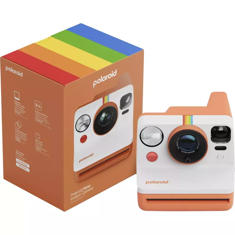 Sofortbildkamera POLAROID Now Gen 3 Coral 9156 – analoge Sofortbildkamera, Farbe Coral