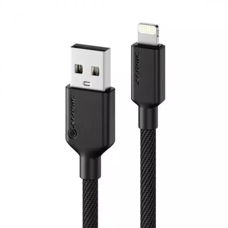 Mobiltelefonkabel ALOGIC ELPA8P02-BK Schwarz 2 m USB A Lightning
