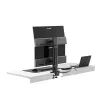 Monitorhalterung ALOGIC ED34VMSSGR Klemmstativ für Bildschirme bis 34 Zoll, Dual-Display, 12 kg Kapazität, grau