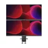 Monitorhalterung ALOGIC ED34VMSSGR Klemmstativ für Bildschirme bis 34 Zoll, Dual-Display, 12 kg Kapazität, grau