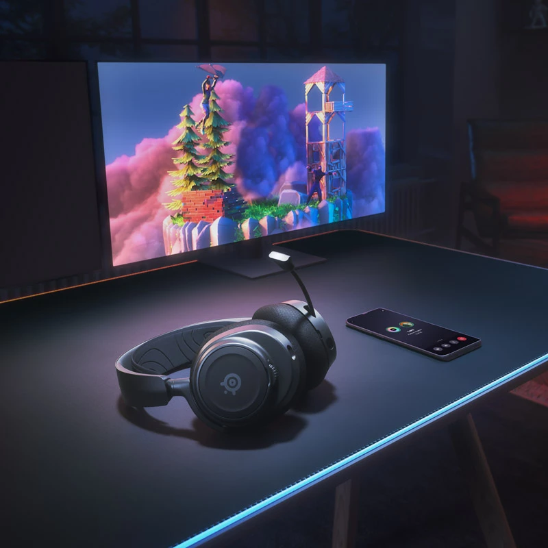 Steelseries Arctis Nova 7 Headset Kabellos Kopfbügel Gaming USB Typ-C Bluetooth Schwarz