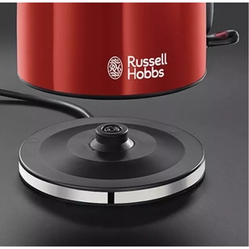 Russell Hobbs 20412-70 Wasserkocher 1,7 L Schwarz, Rot, Edelstahl