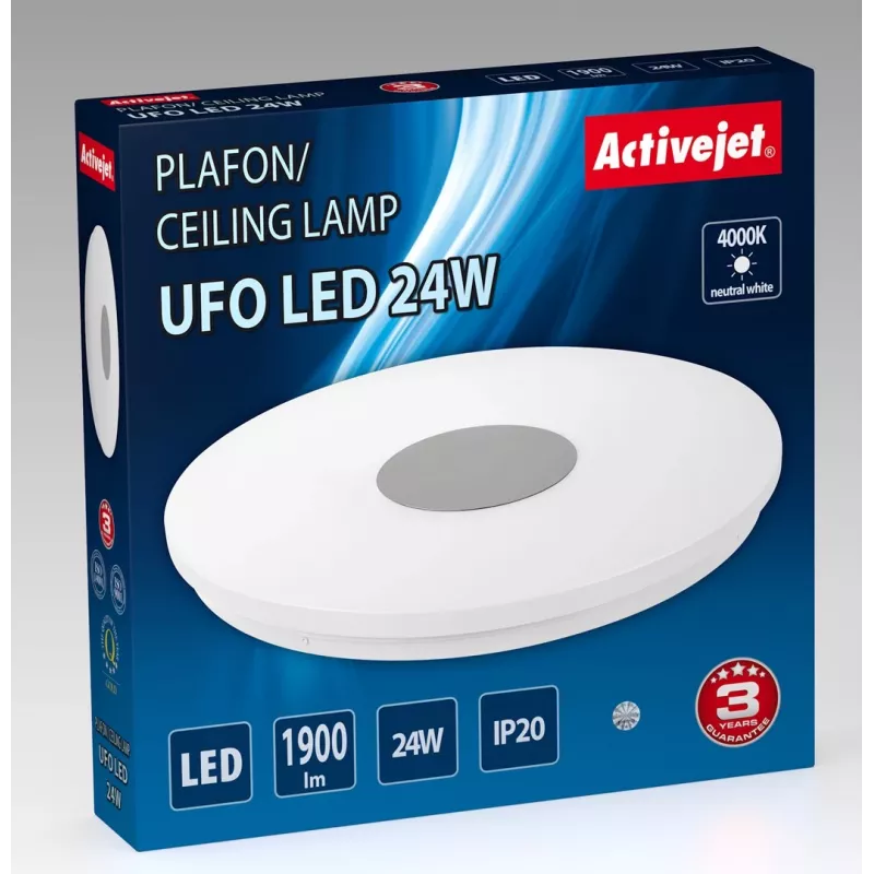 Moderne LED-Deckenleuchte Activejet UFO LED 24W