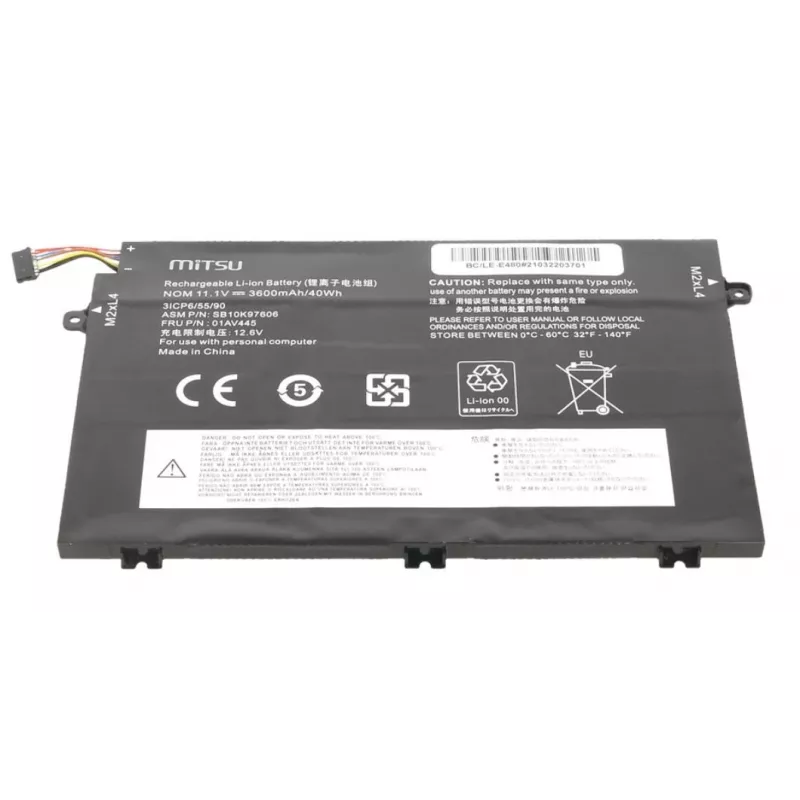 Mitsu LENOVO BC/LE-E480 3600mAh (40Wh) 11,1V