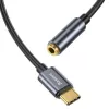 Baseus L54 Audio-Adapter USB-C + Miniklinke 3,5 mm (Schwarz+Grau)