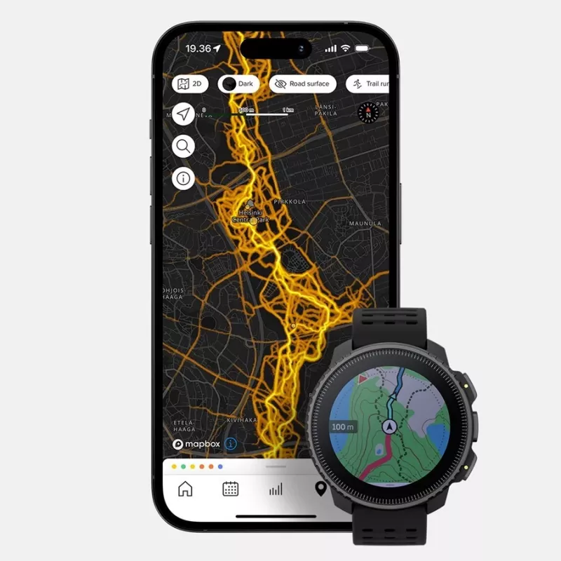 Suunto SS050862000 Smartwatch / Sportuhr 3,56 cm (1,4) Dot-Matrix 49 mm 280 x 280 Pixel Touchscreen Schwarz GPS (Satellit)