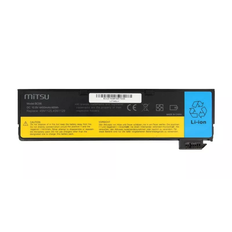 Akku für Lenovo T440, X240 4400 mAh (48 Wh) 10,8 - 11,1 Volt