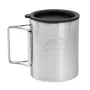 Helikon Thermobecher mit Deckel 250 ml Silber, Schwarz