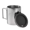 Helikon Thermobecher mit Deckel 250 ml Silber, Schwarz