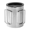 Helikon Thermobecher mit Deckel 250 ml Silber, Schwarz