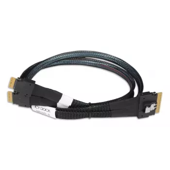 ICY DOCK - SlimSAS 8i SFF-8654 auf 2x SlimSAS 4i SFF-8654 Kabel - 0,5M