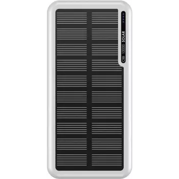 Boompods Obi 10.000mAh Solar-Powerbank – Weiß