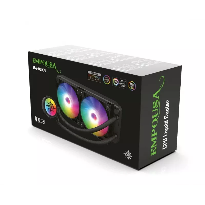 INCA ISS-02XN CPU LIQUID Cooler 2 x 120 mm PWM-Lüfter