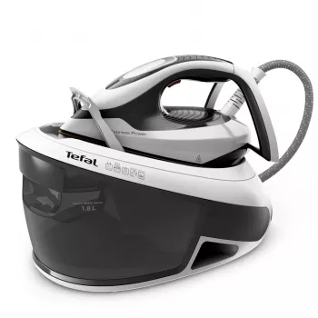 Tefal Express Power SV8130 2800 W 1,8 L Durilium AirGlide Autoclean-Bügelsohle Schwarz, Weiß