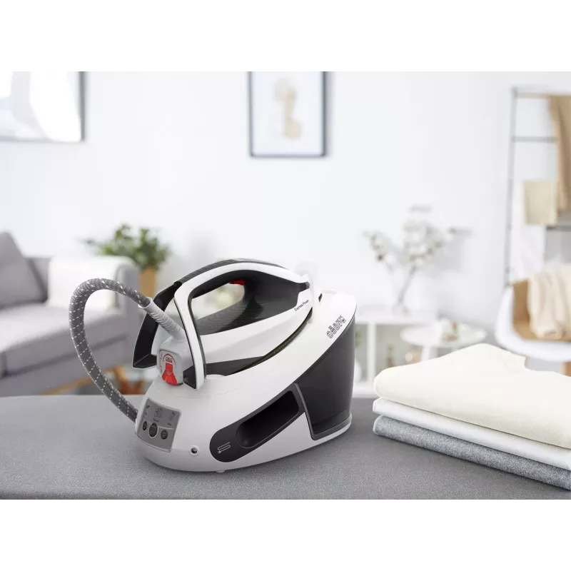 Tefal Express Power SV8130 2800 W 1,8 L Durilium AirGlide Autoclean-Bügelsohle Schwarz, Weiß