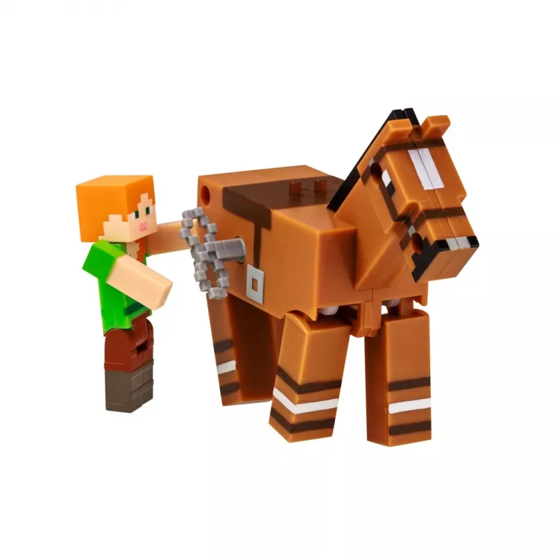 Minecraft S2 3D WIND-UP Spielzeug - Alex & Pferd