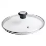 Tefal 28097612 Pfannendeckel Rund Schwarz, Edelstahl, Transparent