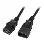 EFB-Elektronik IEC-Verlängerungskabel C14 180° - C13 180°, schwarz, 0,5 m, 3 x 0,75 mm² Hersteller: EFB Elektronik (EK503.0,5)