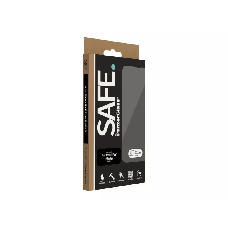 SAFE by PanzerGlass Displayschutzfolie Apple iPhone 14 Plus | 13 Pro Max | Ultra-Wide Fit | PanzerGlass
