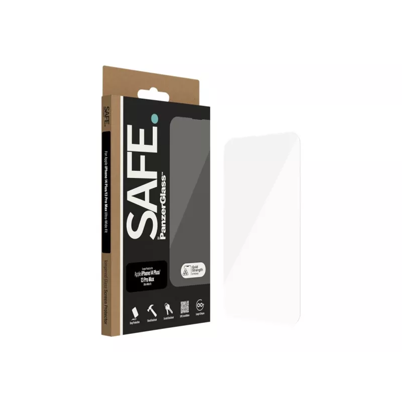 SAFE by PanzerGlass Displayschutzfolie Apple iPhone 14 Plus | 13 Pro Max | Ultra-Wide Fit | PanzerGlass