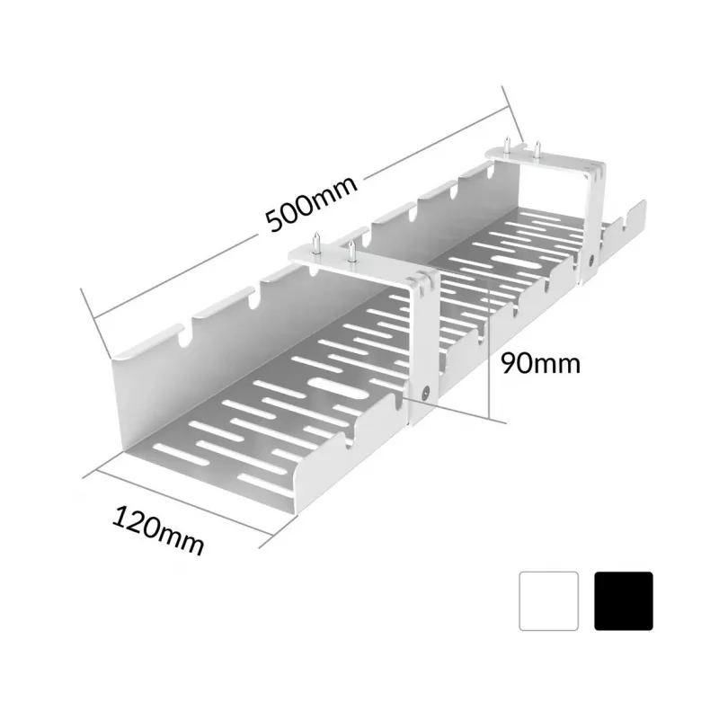 ACTIVEJET Schreibtisch-Kabelorganizer CMP502 Schwarz