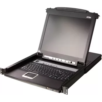 ATEN CL5708MW FR KVM Switch 8-Port 17,3 Zoll LCD SingleRail PS/2-USB VGA