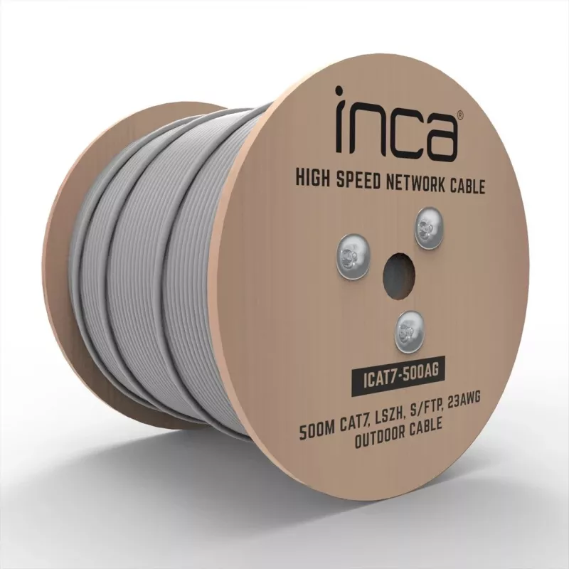 INCA Ethernetkabel ICAT7-500AG S/FTP1 23 AWG CAT7-Kabel 500M – Kabel – Netzwerk