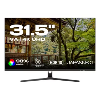 JAPANNEXT 4K UHD Monitor 80 cm (31,5) 3840x2160 Pixel, VA-Panel, 5 ms, 60 Hz, AMD FreeSync, HDMI, DisplayPort (JN-V315UHDR)