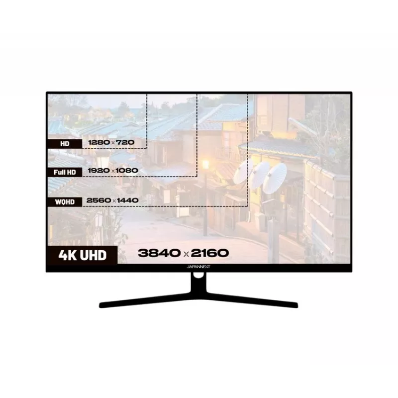 JAPANNEXT 4K UHD Monitor 80 cm (31,5) 3840x2160 Pixel, VA-Panel, 5 ms, 60 Hz, AMD FreeSync, HDMI, DisplayPort (JN-V315UHDR)
