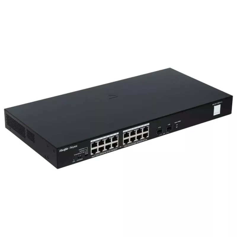 Reyee 16-Port 1000 Mbit/s + 2 Gigabit SFP-Ports, 16 der Ports unterstützen PoE/PoE+-Stromversorgung – Switch – 1 Gbit/s