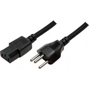 LogiLink - Netzkabel - IEC 60320 C13 auf IEC 60906-1 (M) - 1,8 m - Schwarz