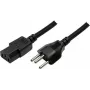 LogiLink - Netzkabel - IEC 60320 C13 auf IEC 60906-1 (M) - 1,8 m - Schwarz