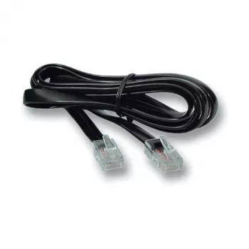 EFB-Elektronik Modular Kabel schwarz, 2 x RJ10 (4/4) Stecker, 1:1, 0,5 m Hersteller: EFB Elektronik (K2402SW.050)