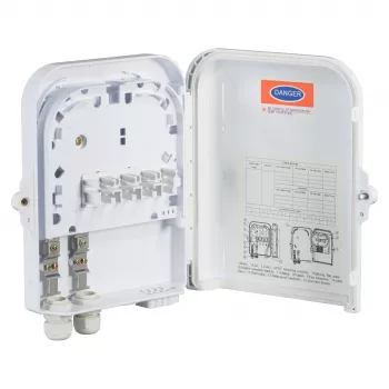 FTTH IP65 Anschlussbox für 16 Fasern, 8 Koppler und Faserüberlänge Hersteller: EFB-Elektronik (FTTH-BOX-OUT-2)